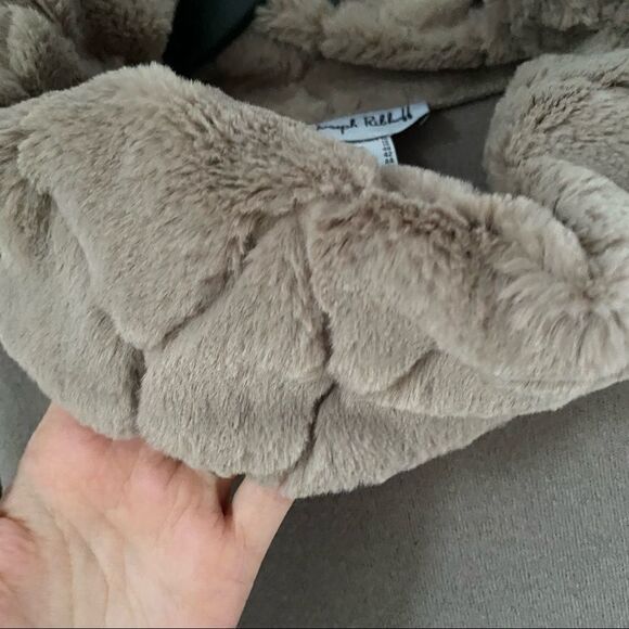 Joseph Ribkoff Women’s Cowl Neck Furry Neck and Cuffs Tunic - Picture 5 of 8